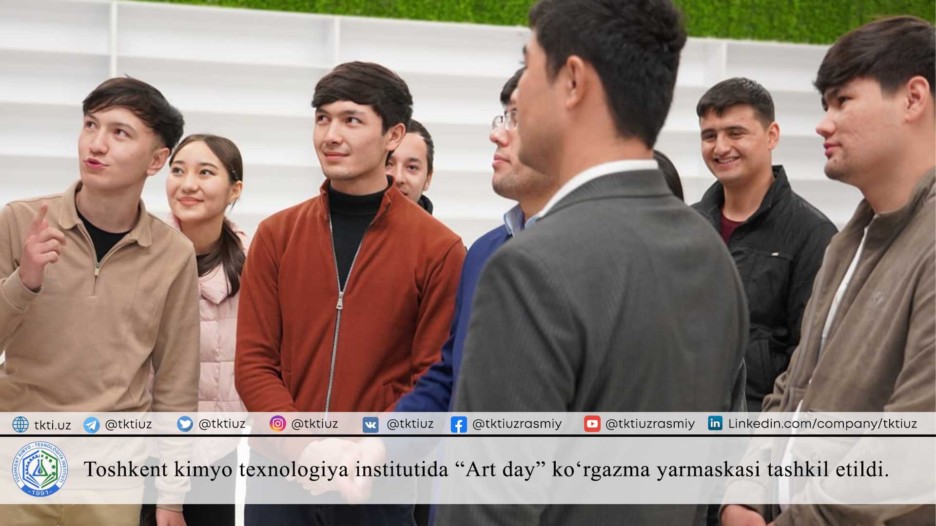 Toshkent kimyo texnologiya institutida "Art day" ko'rgazma yarmaskasi tashkil etild | tkti.uz