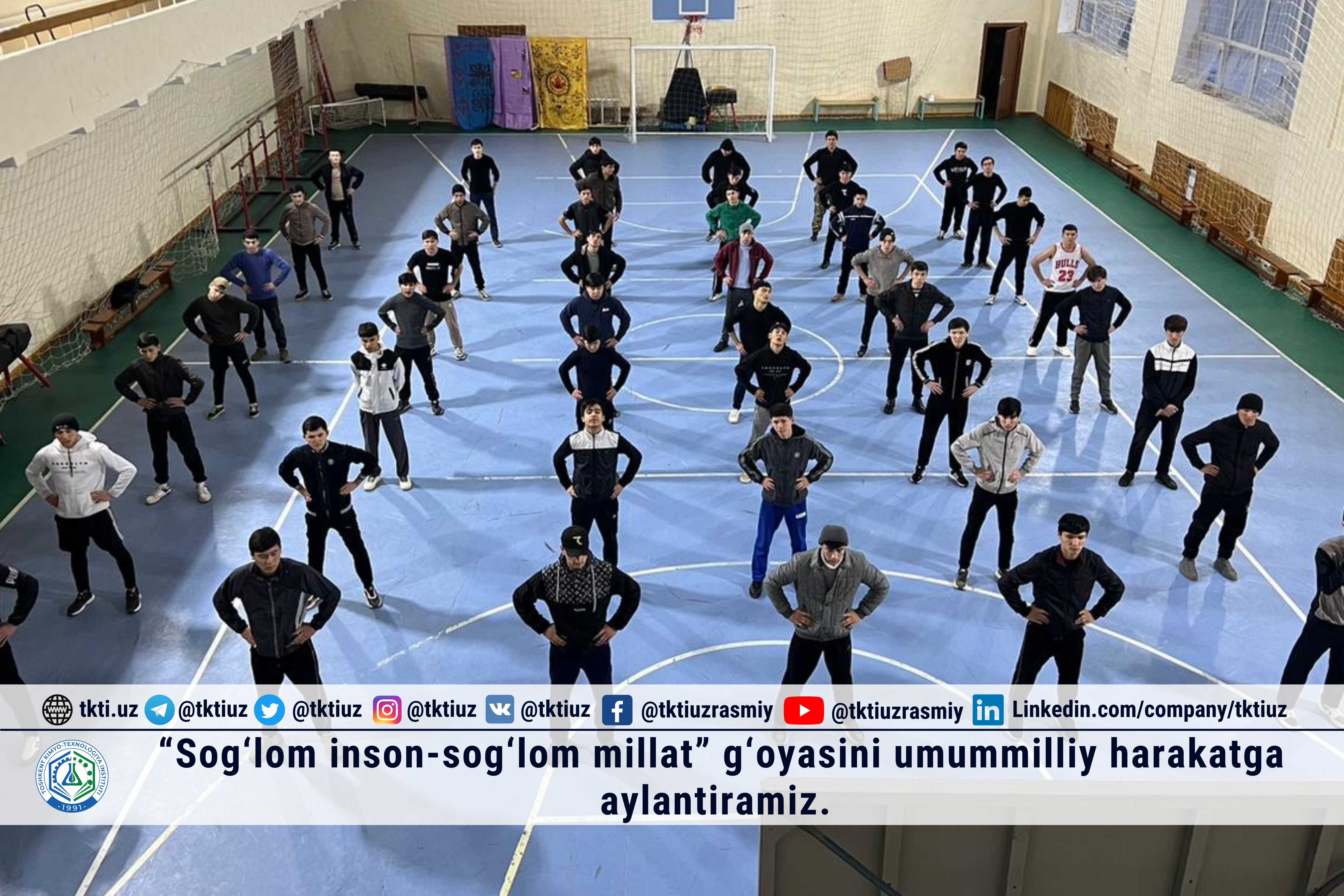 “Sog‘lom inson-sog‘lom millat” g‘oyasini umummilliy harakatga aylantiramiz. | tkti.uz