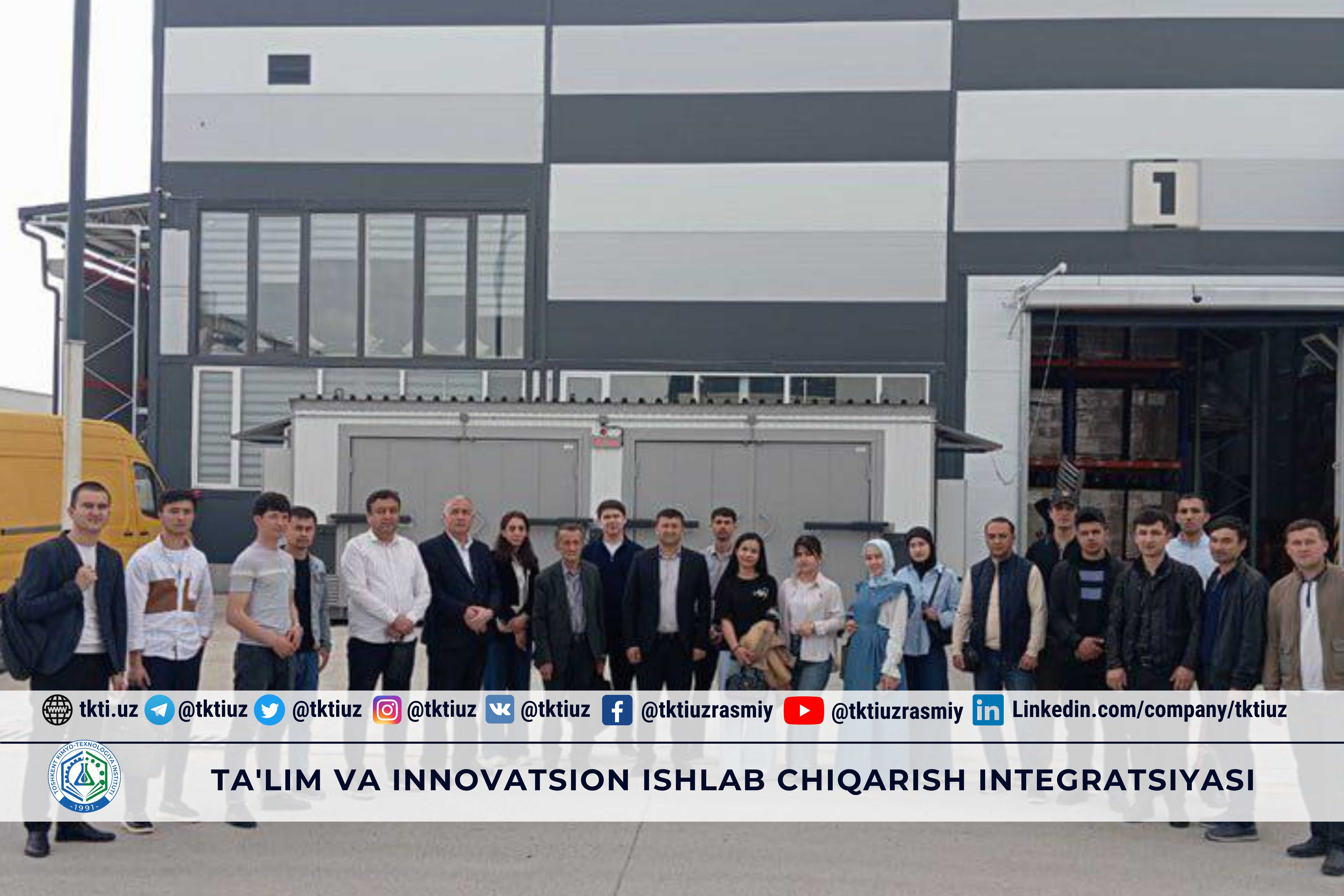 Ta'lim va innovatsion ishlab chiqarish integratsiyasi | tkti.uz