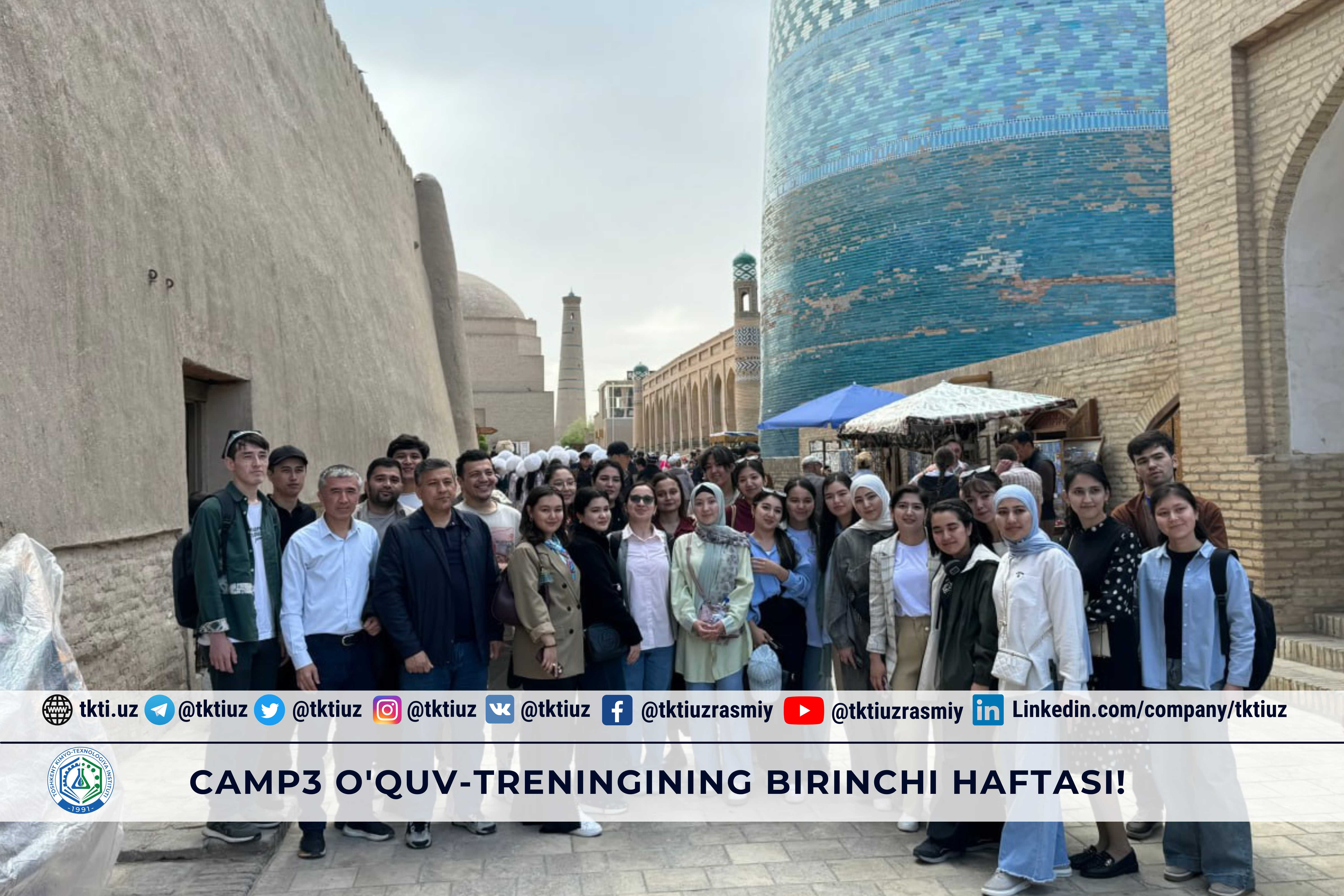 CAMP3 o'quv-treningining birinchi haftasi! | tkti.uz