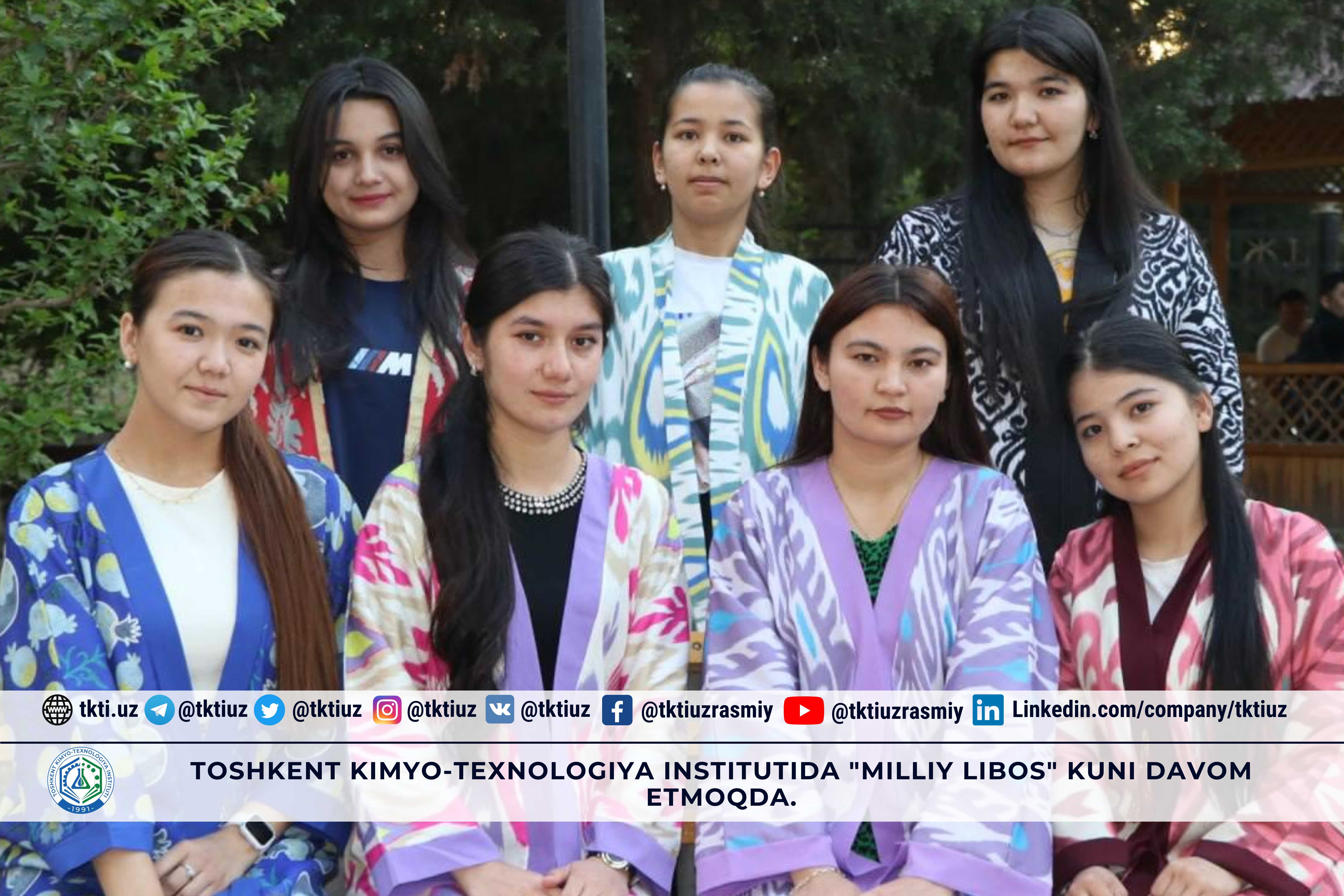 Toshkent kimyo-texnologiya institutida "Milliy libos" kuni davom etmoqda | tkti.uz