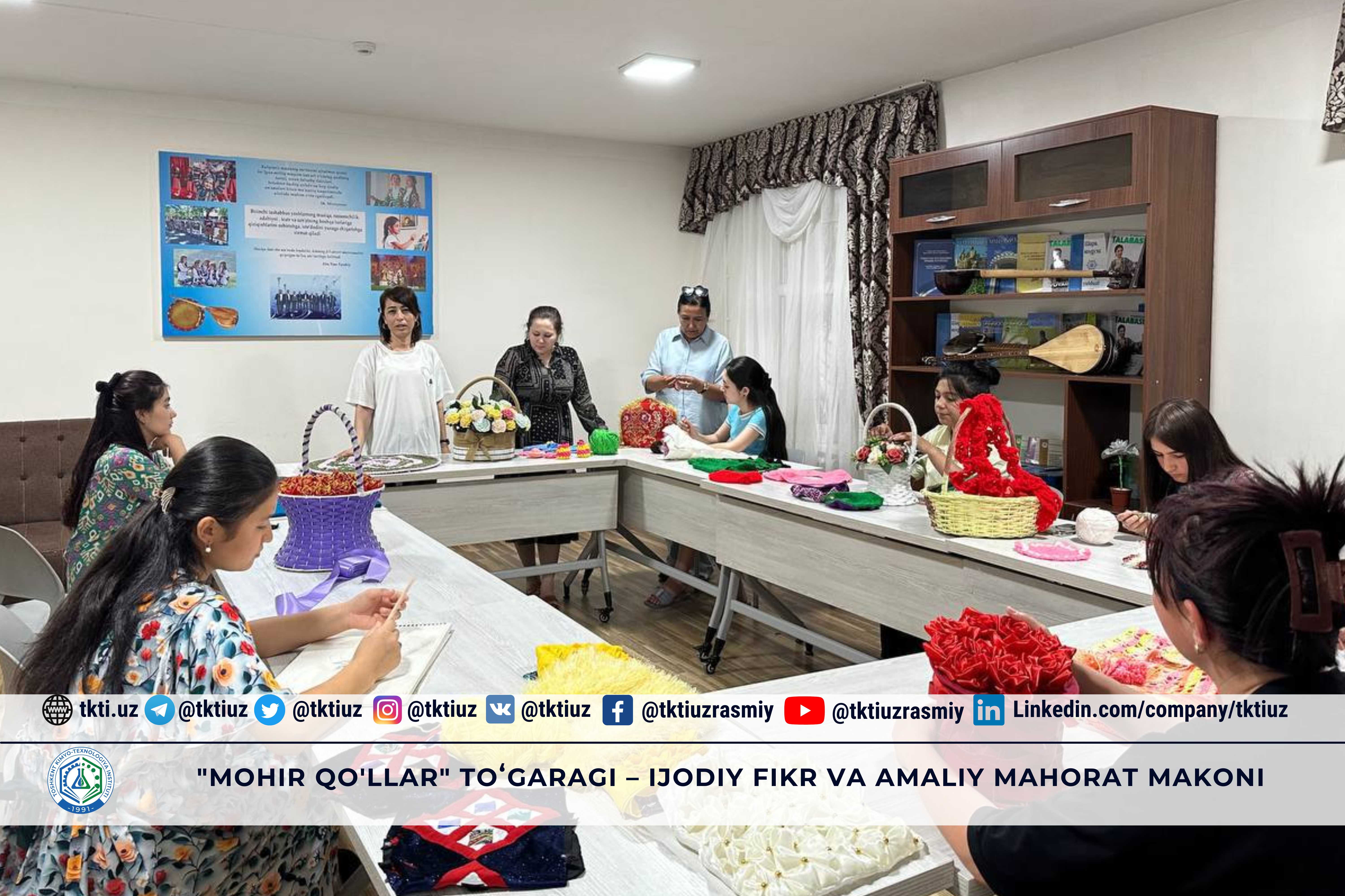 "Mohir qo'llar" toʻgaragi – ijodiy fikr va amaliy mahorat makoni! | tkti.uz