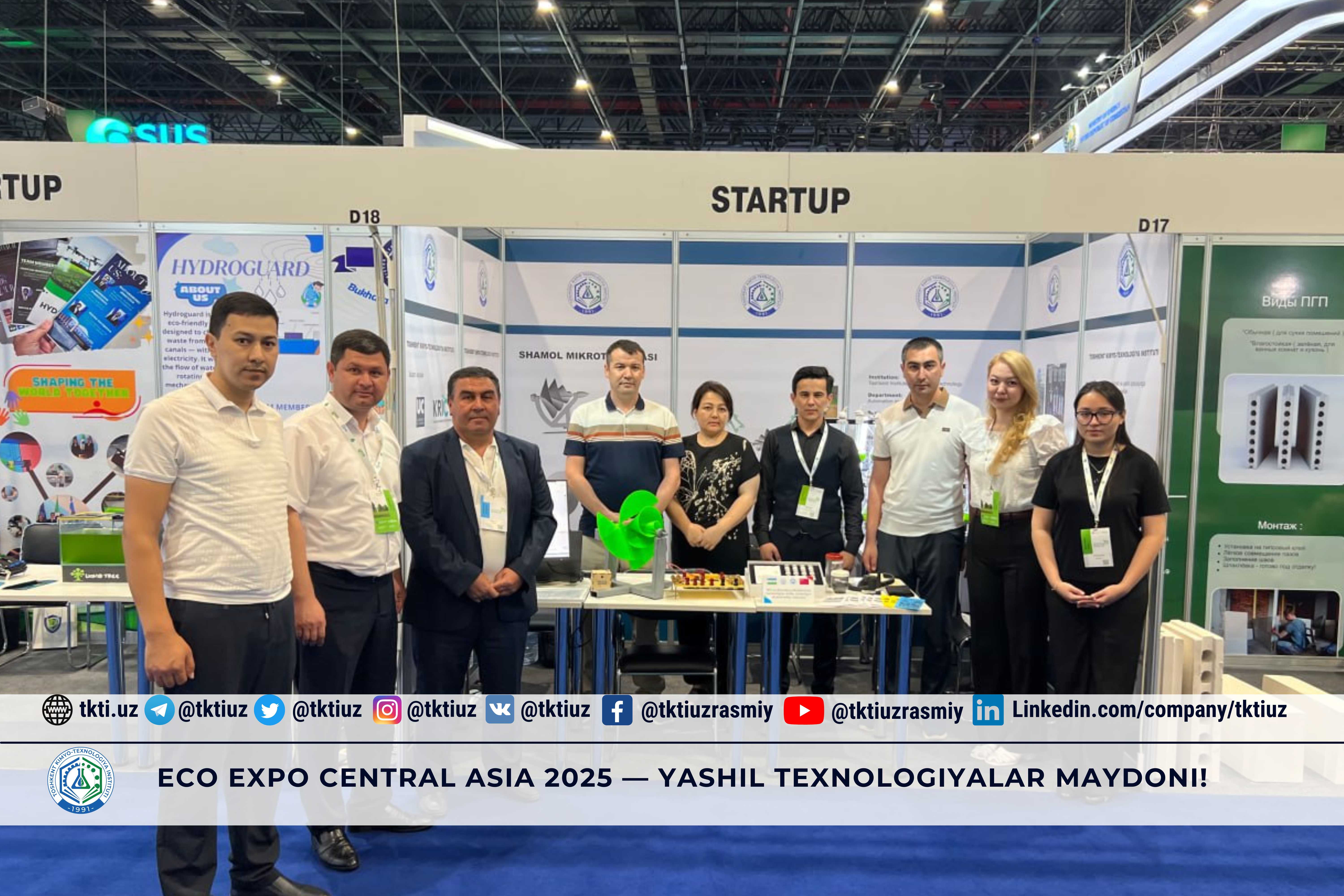 Eco Expo Central Asia 2025 — Yashil texnologiyalar maydoni! | tkti.uz