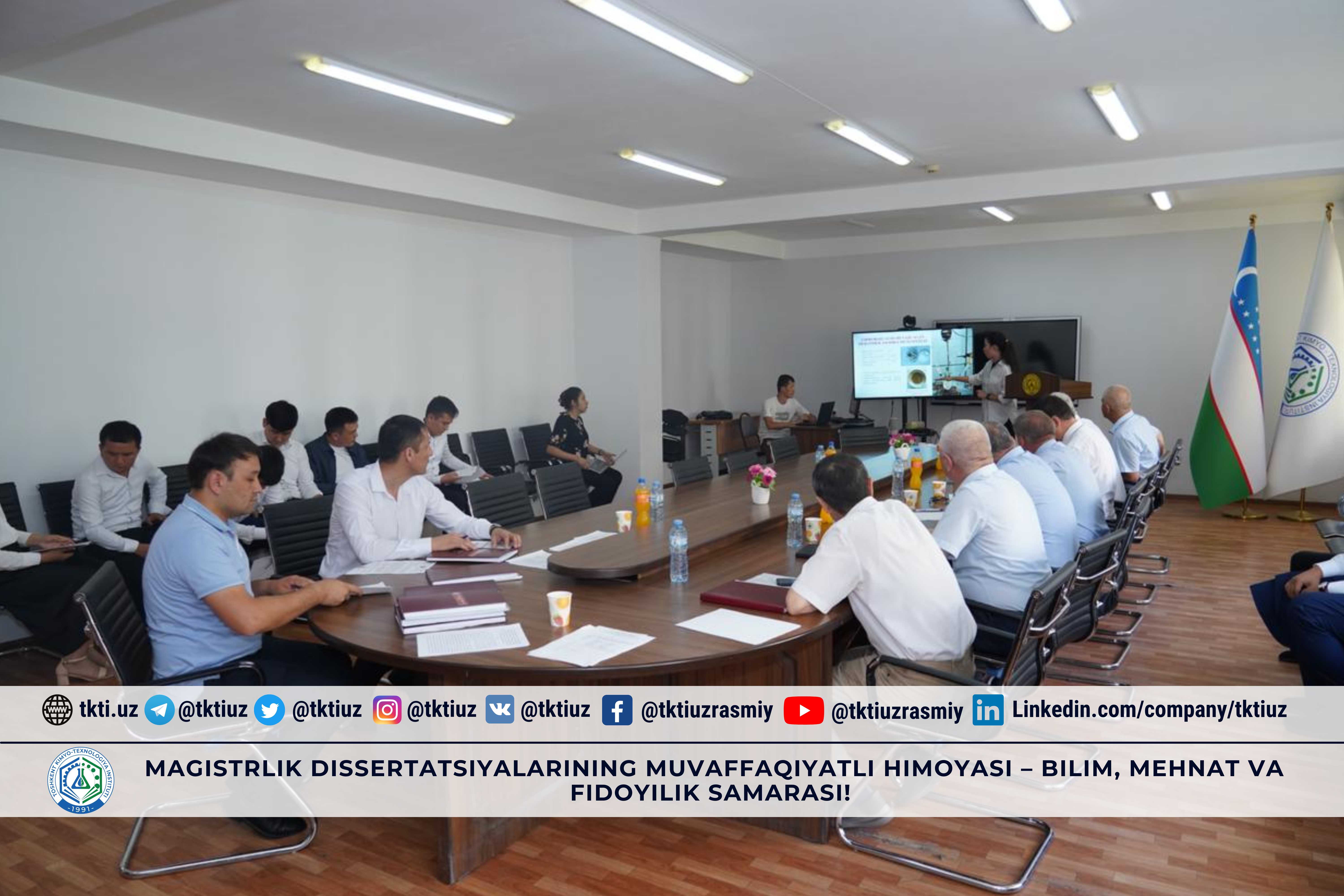 Magistrlik dissertatsiyalarining muvaffaqiyatli himoyasi – bilim, mehnat va fidoyilik samarasi! | tkti.uz