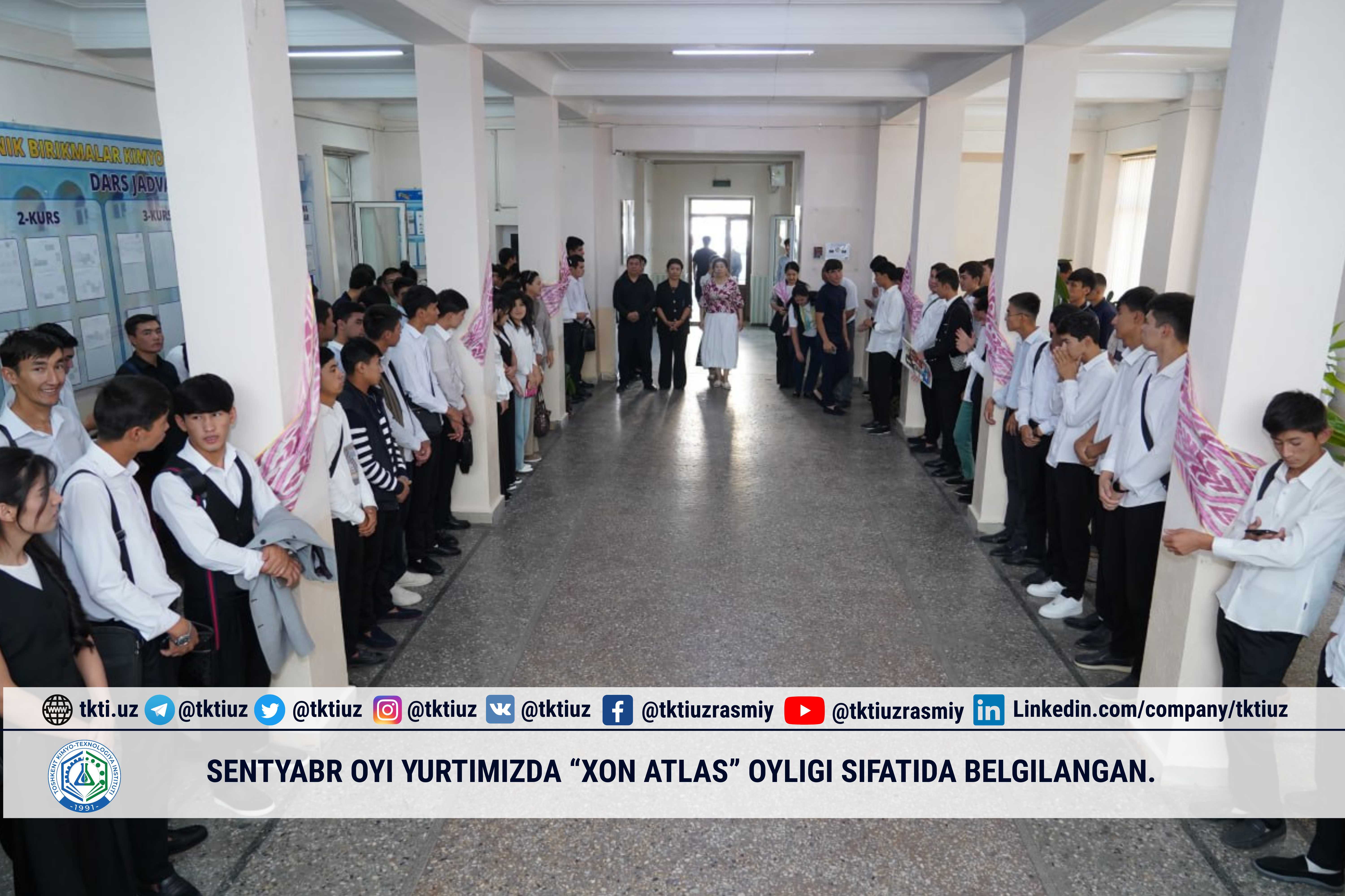 sentyabr oyi yurtimizda “Xon atlas” oyligi sifatida belgilangan. | tkti.uz