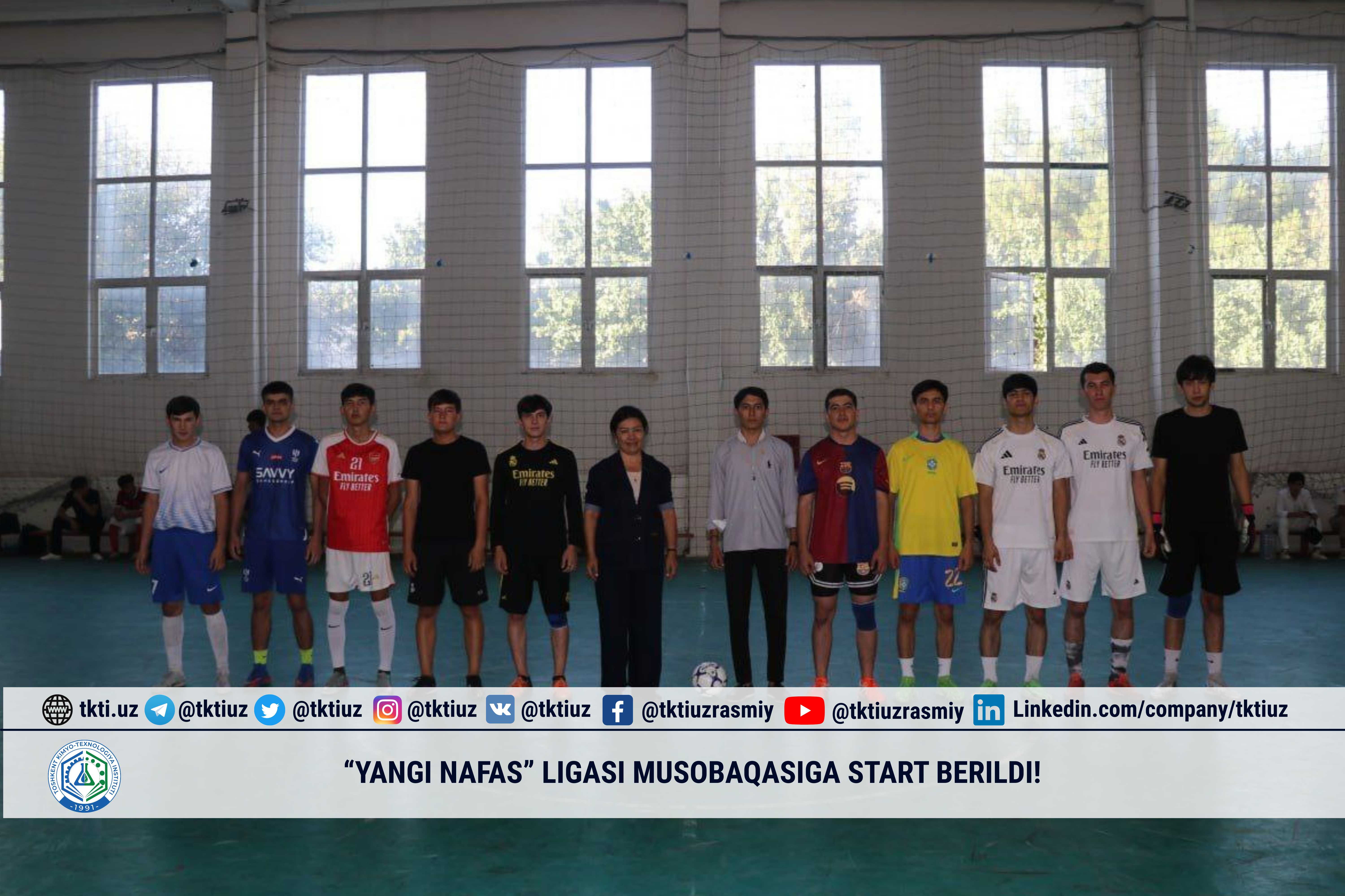 “Yangi nafas” ligasi musobaqasiga start berildi! | tkti.uz