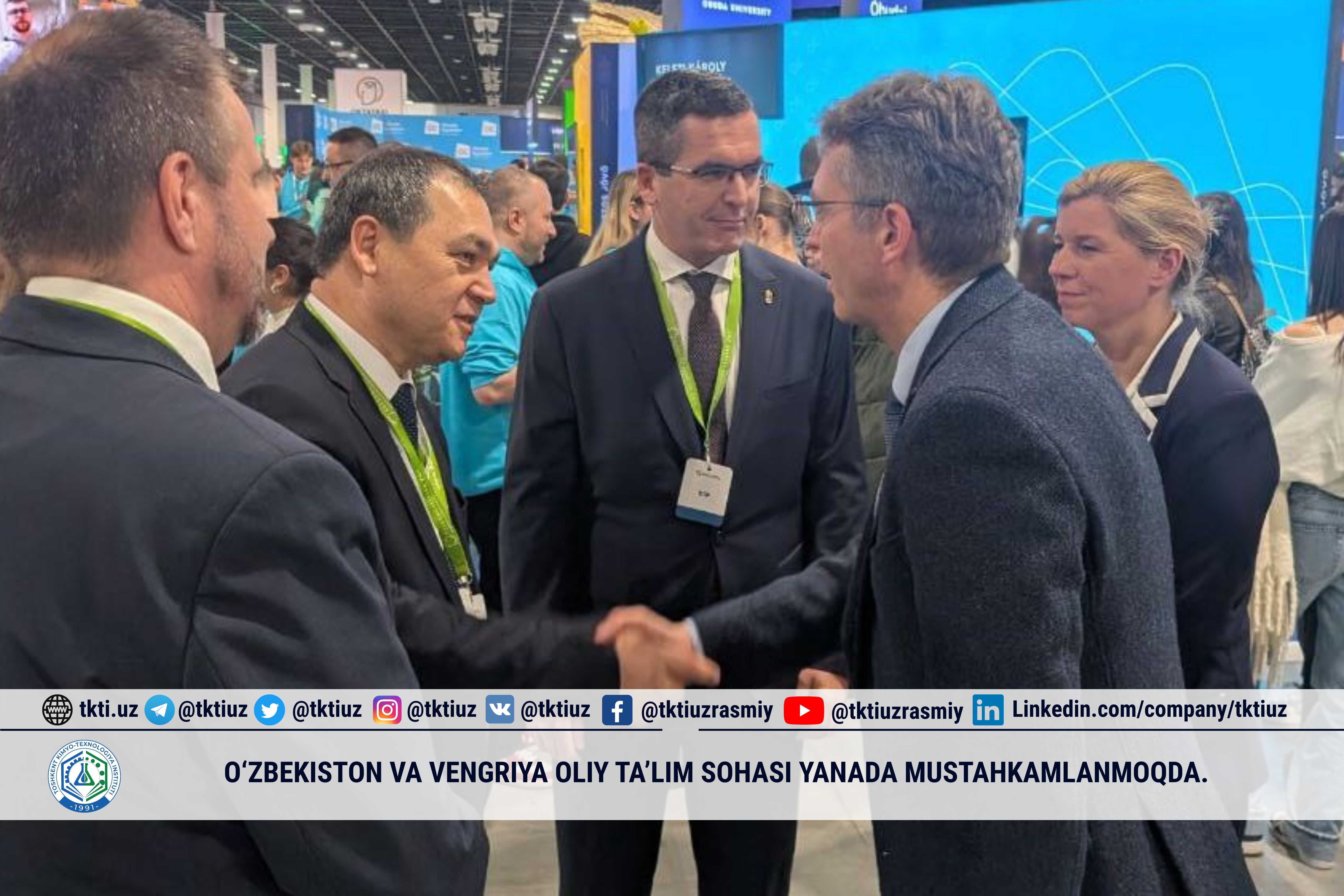 O‘zbekiston va Vengriya oliy ta’lim sohasi yanada mustahkamlanmoqda. | tkti.uz