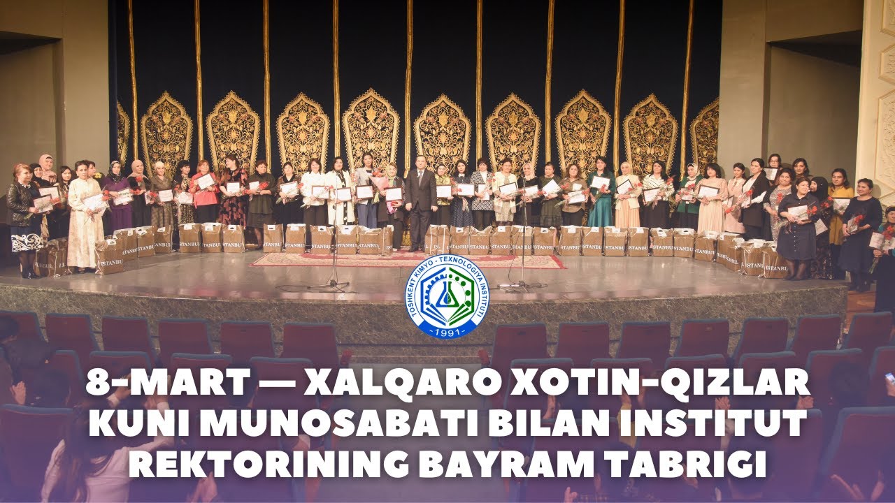 “Aziz va mukarramsan ayol" deb nomlangan bayram tadbiridan lavha | tkti.uz