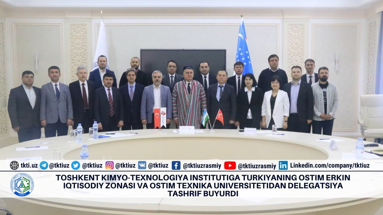 Toshkent kimyo-texnologiya institutiga Turkiyadan delegatsiya tashrif buyurdi | tkti.uz
