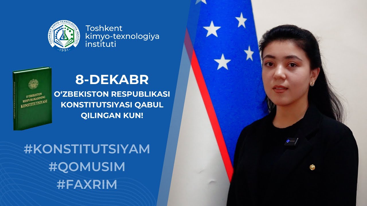 8-dekabr — O‘zbekiston Respublikasi Konstitutsiyasi qabul qilingan kun. 5-modda | tkti.uz